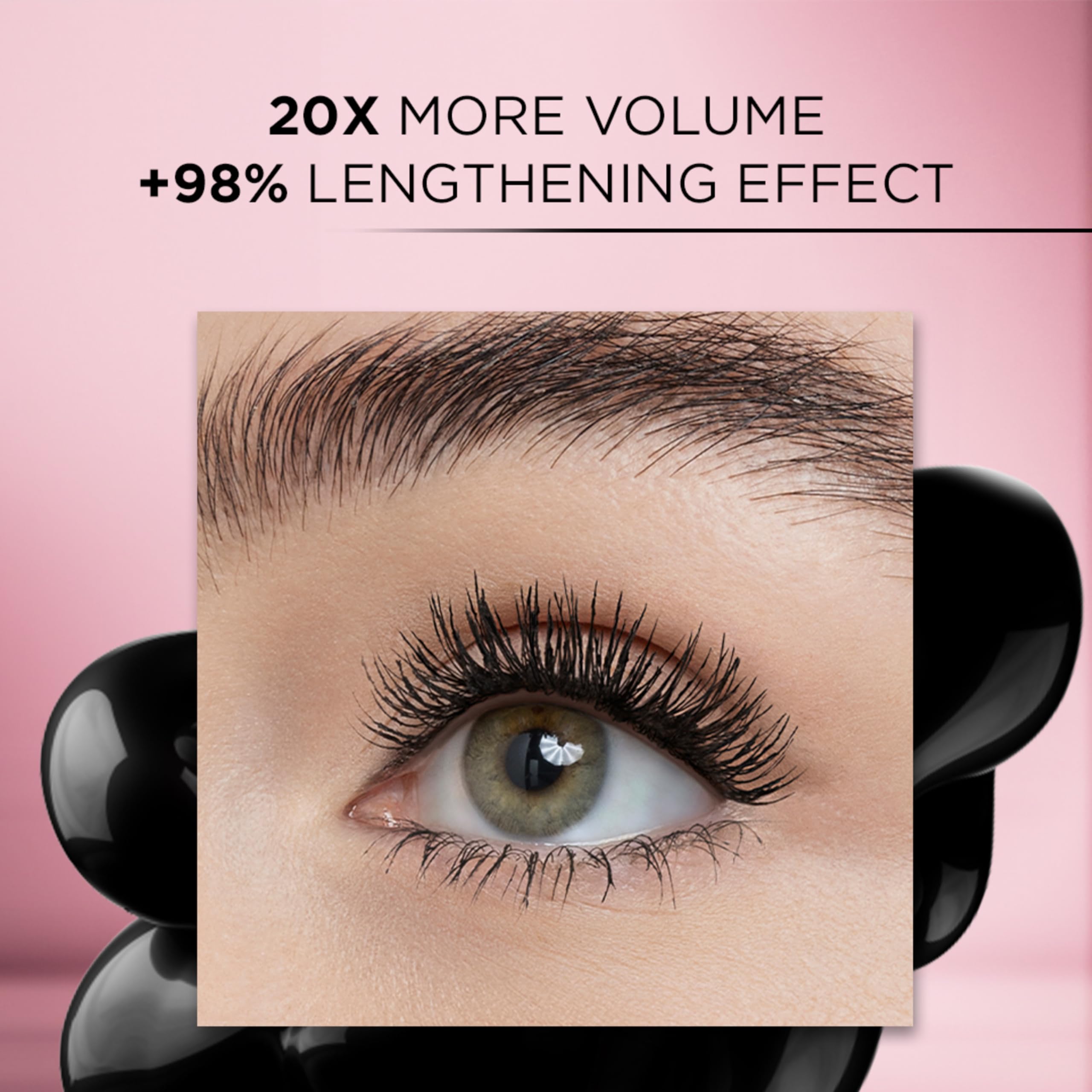 L'Oreal Paris formula swipe showing smooth texture for clump-free layering