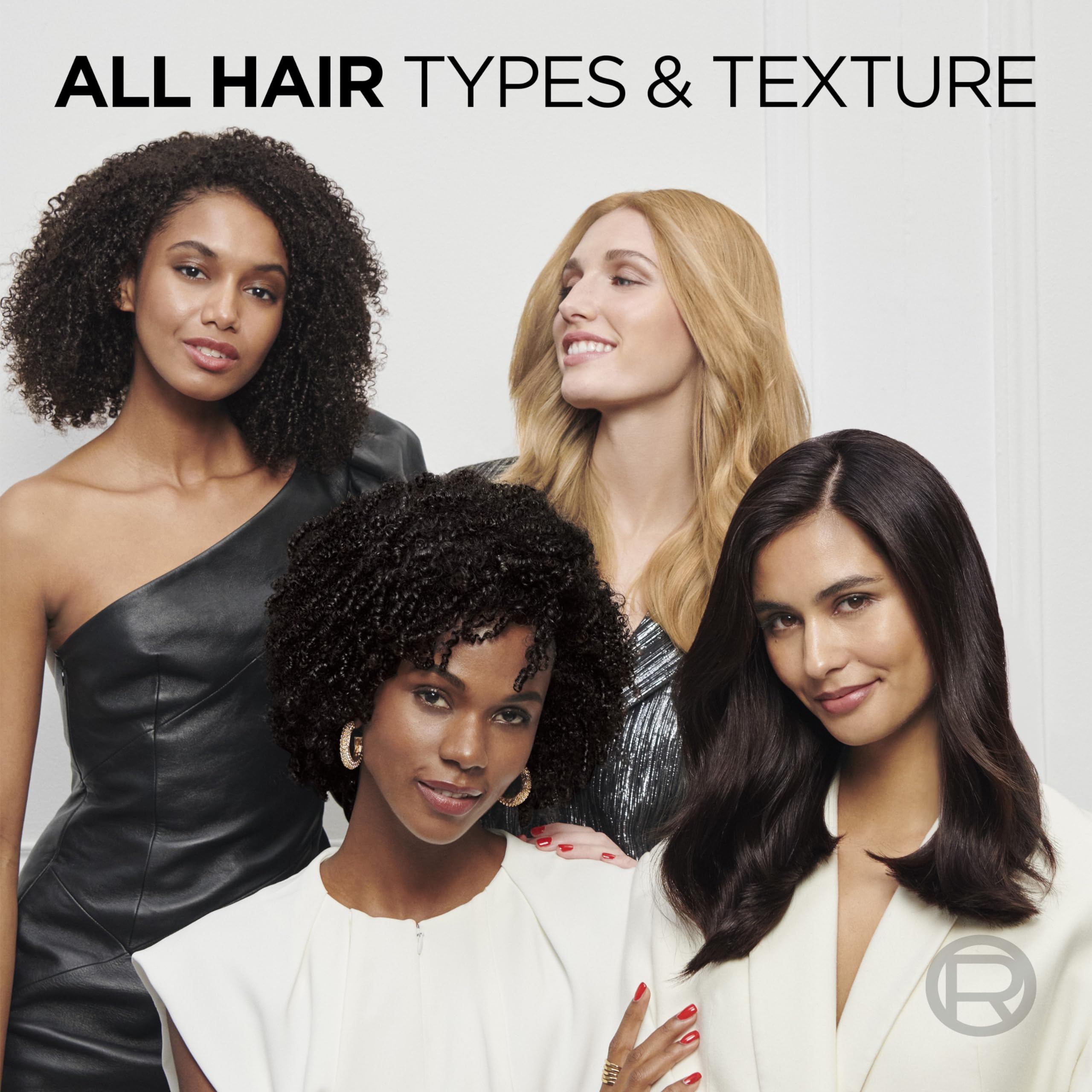 L'Oreal Paris lifestyle model with medium ash blonde hair showing luminous shine
