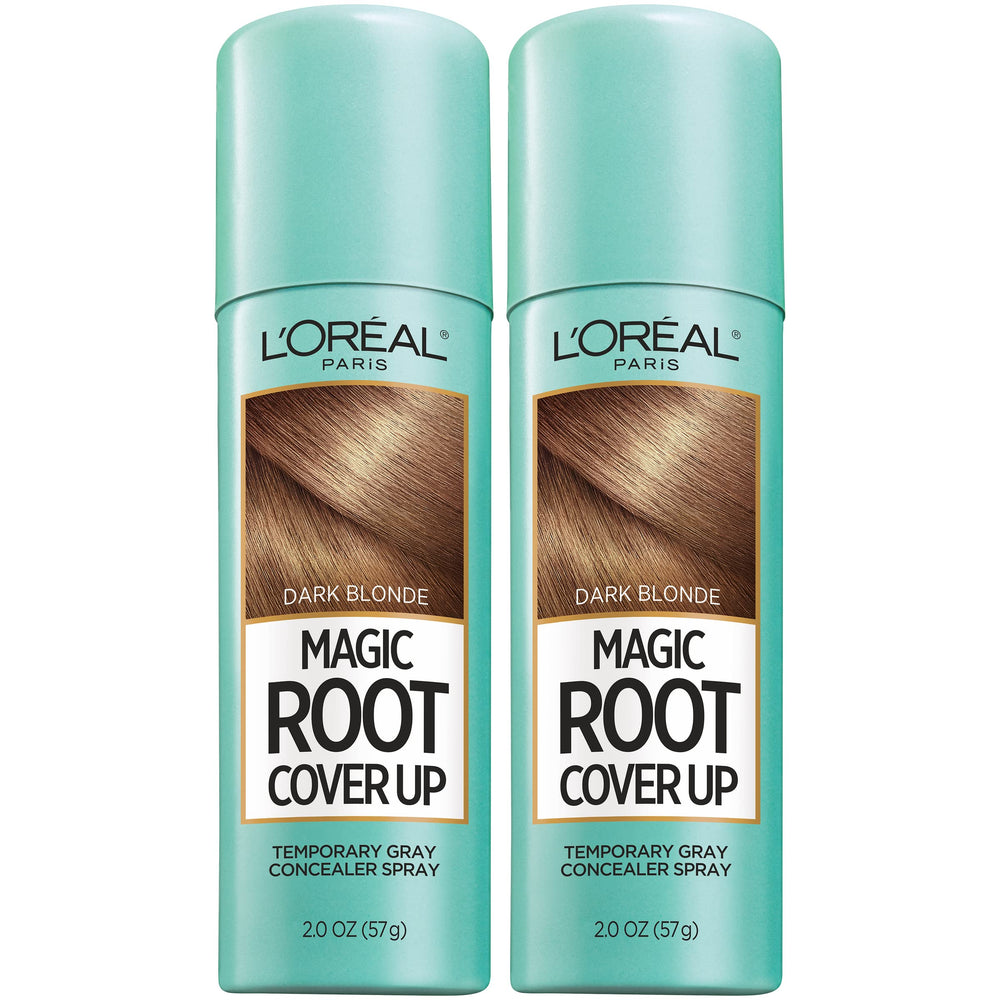 L'Oreal Paris product front packaging showing Dark Blonde shade benefits