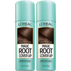 L'Oreal Paris product front packaging showing medium brown shade and benefit