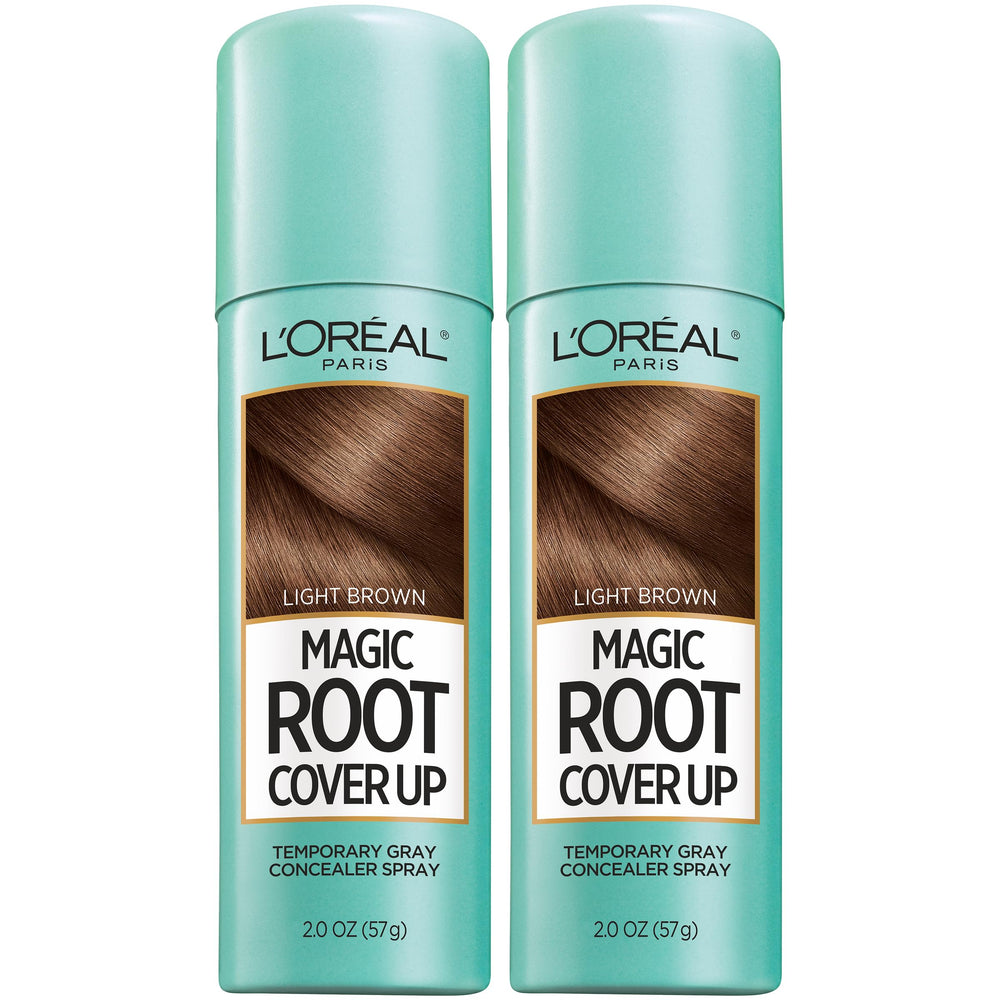 L'Oreal Paris front packaging showing product and light brown shade benefit