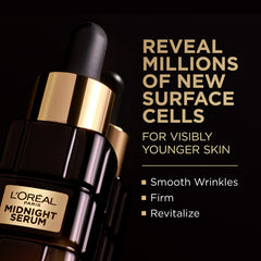 L'Oreal Paris glass bottle detail with gold cap highlighting quality