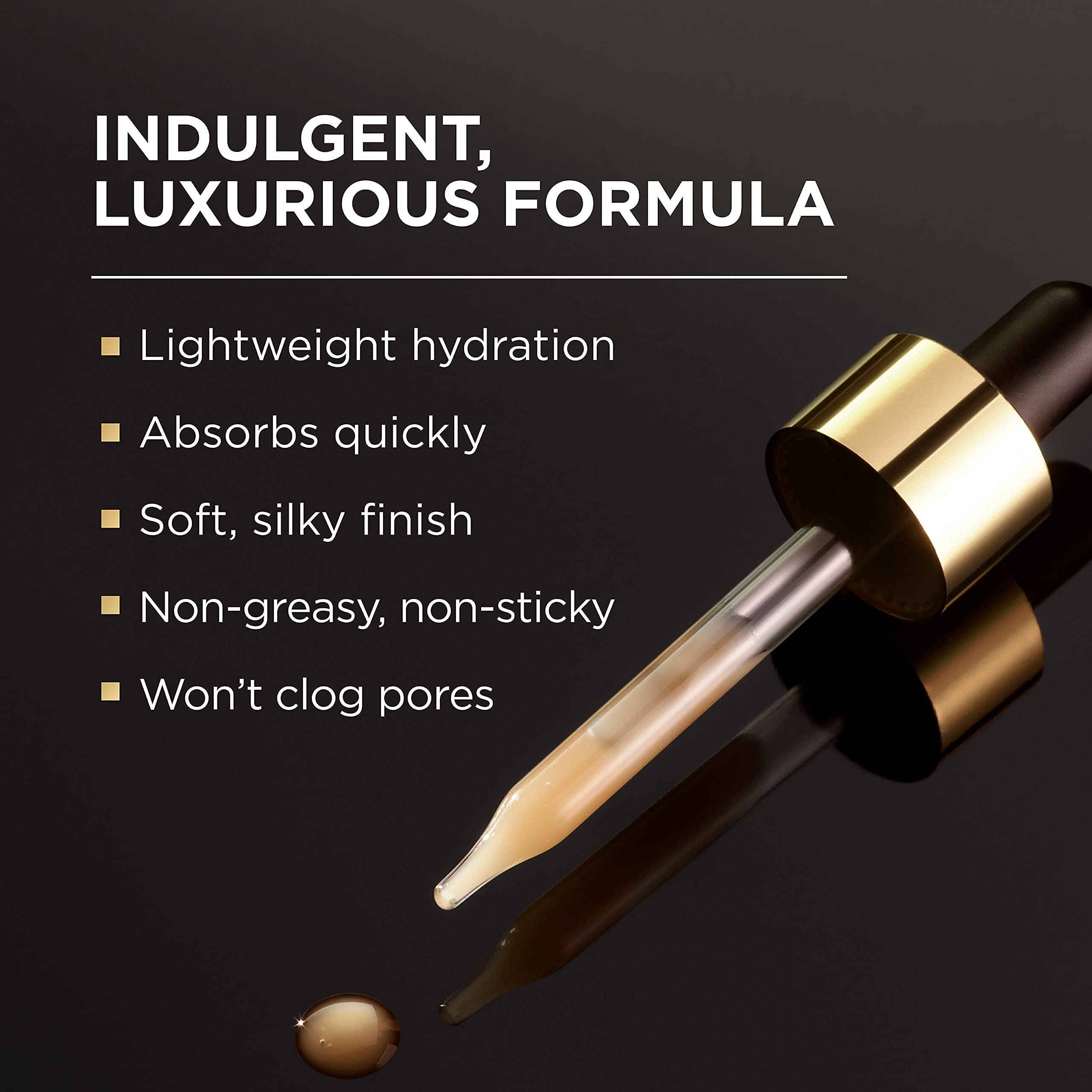 L'Oreal Paris ingredients label close-up showing antioxidant complex benefits
