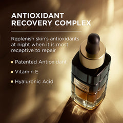 L'Oreal Paris serum texture on hand showing lightweight, non-greasy hydration