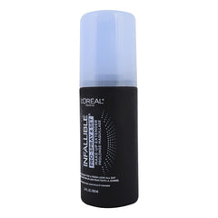L'Oreal Paris nozzle close-up showing fine mist spray for even coverage