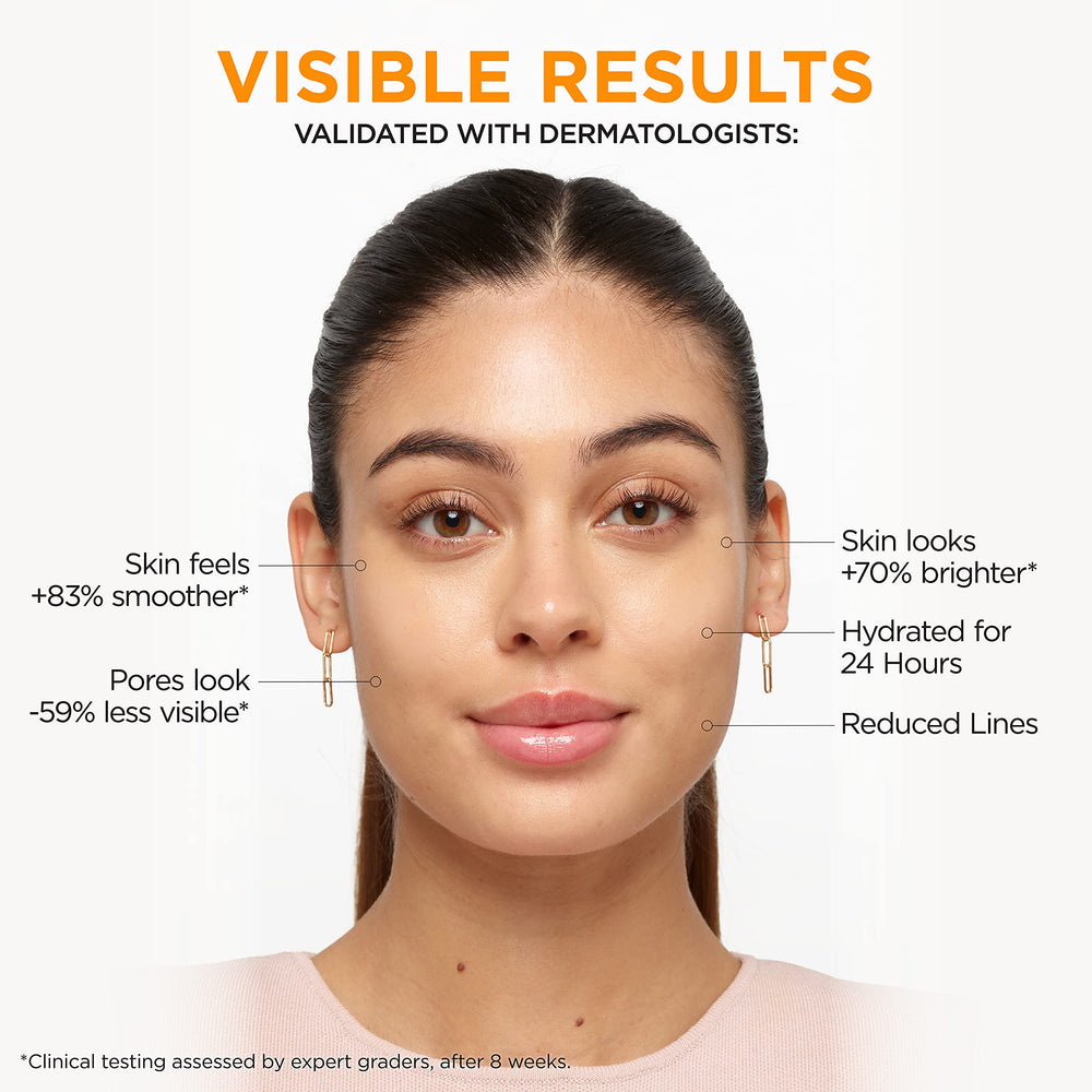 L'Oreal Paris serum applied on hand showing quick-absorbing benefit