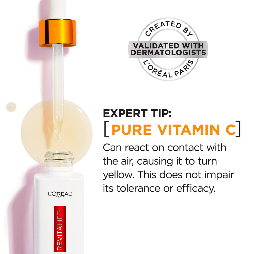 L'Oreal Paris before and after illustration showing brighter skin benefit