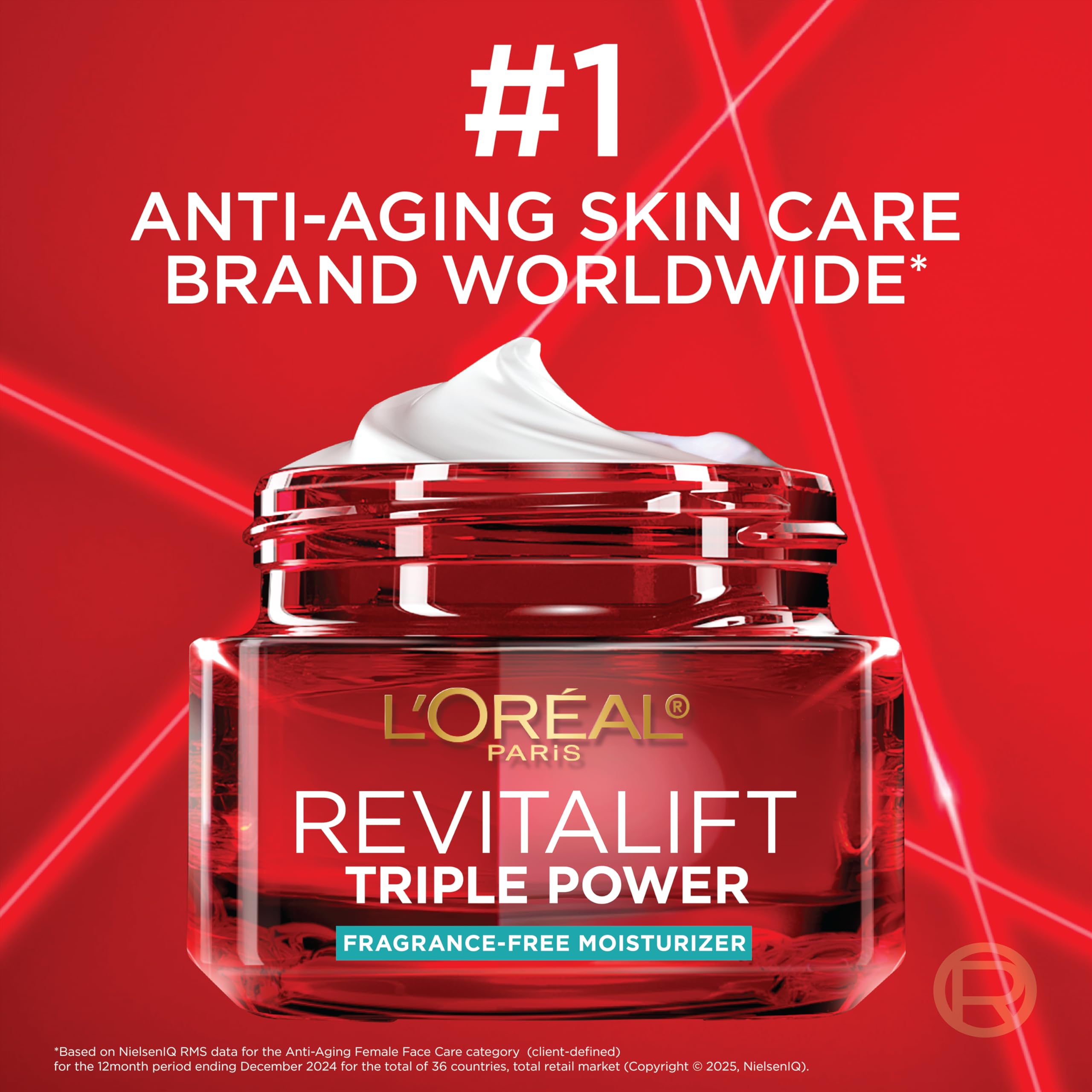 L'Oreal Paris conceptual before and after highlighting improved texture