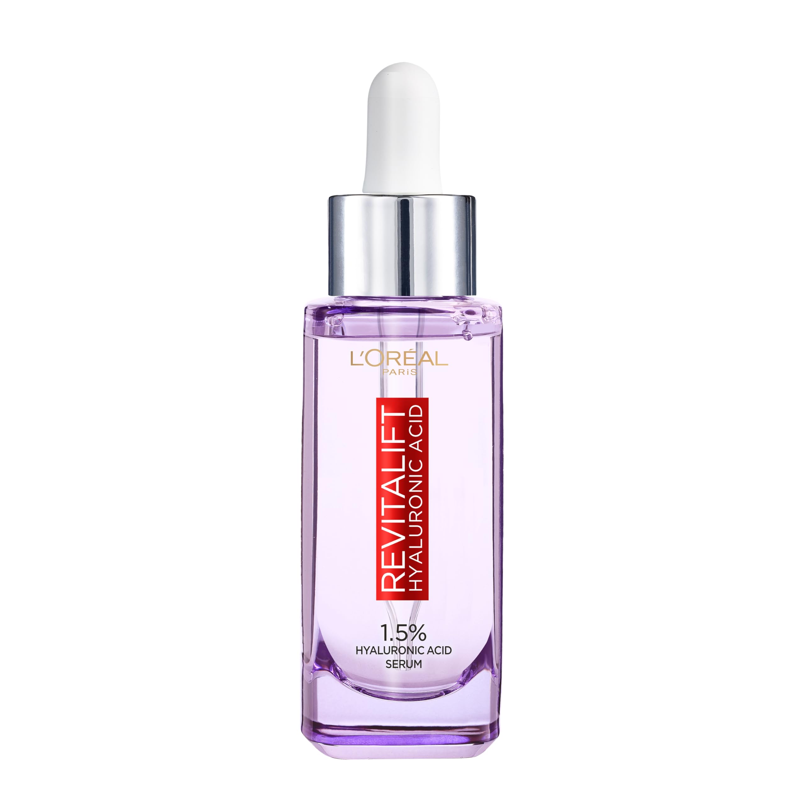 L'Oreal Paris Revitalift Filler front bottle showing serum benefits