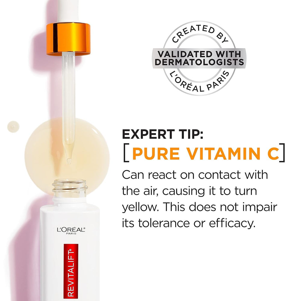 L'Oreal Paris ingredient callout showing vitamin C clarity benefit