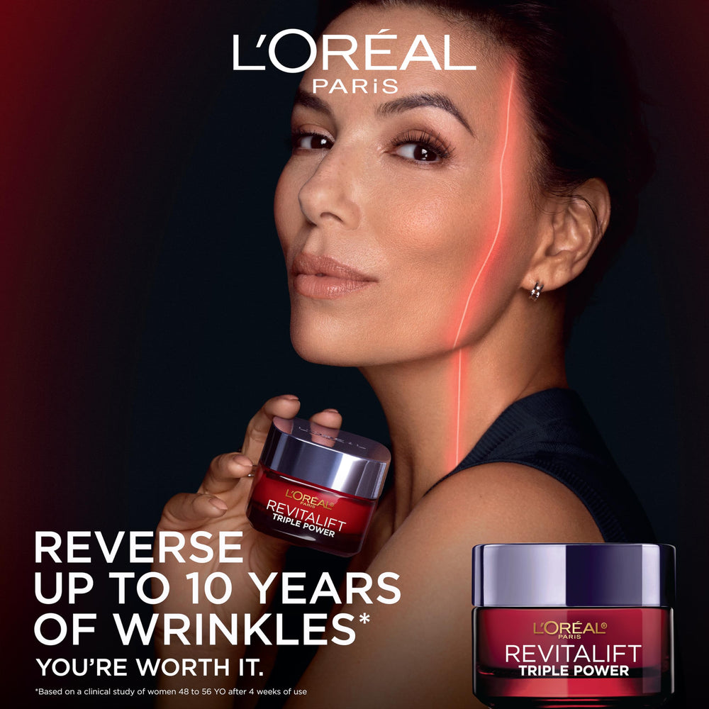 L'Oreal Paris open jar close-up showing creamy texture and hydration