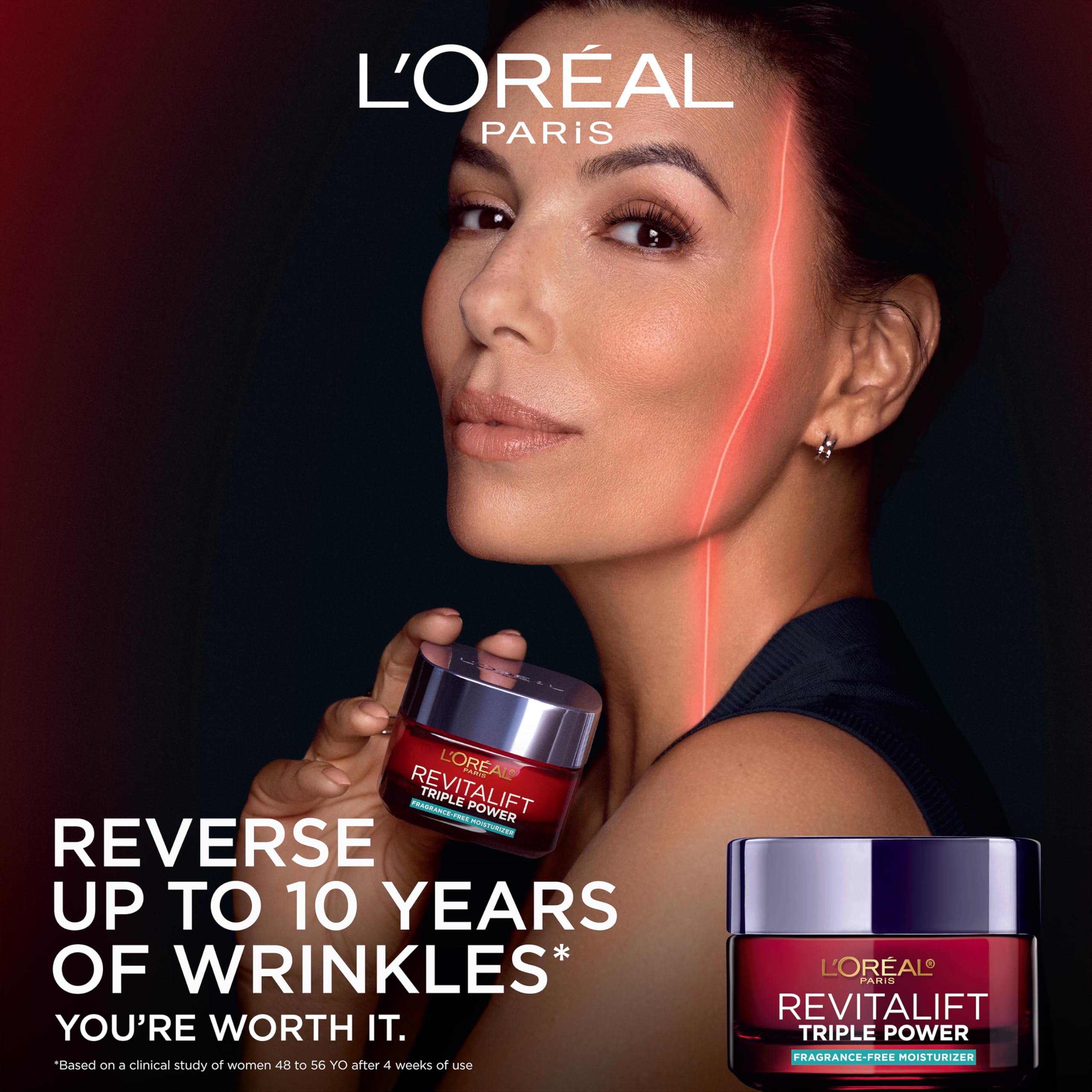 L'Oreal Paris open jar texture demonstrating lightweight hydration