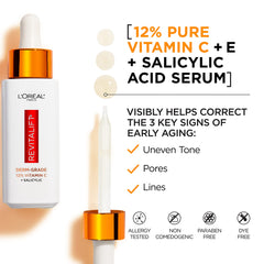 L'Oreal Paris serum texture close-up showing lightweight absorption benefit
