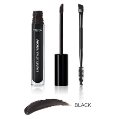 L'Oreal Paris open wand and cap demonstrating quick-dry brush for easy use