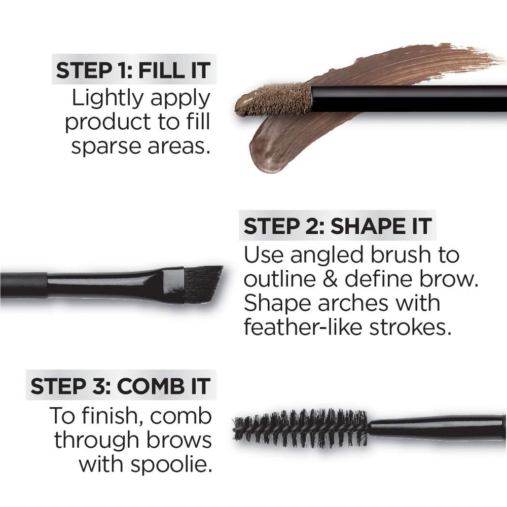 L'Oreal Paris product with water droplets showing waterproof, sweat-resistant hold