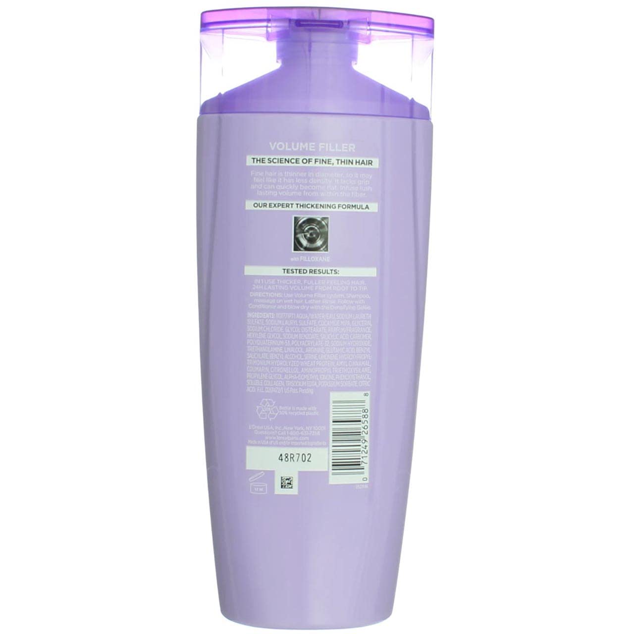 L'Oreal Paris bottle dispensing clear lather highlighting easy application