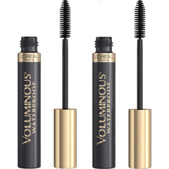 L'Oreal Paris front packaging showing two mascara tubes and product name benefit