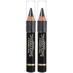 L'Oreal Paris front packaging showing two black kajal pencils and sharpener for value