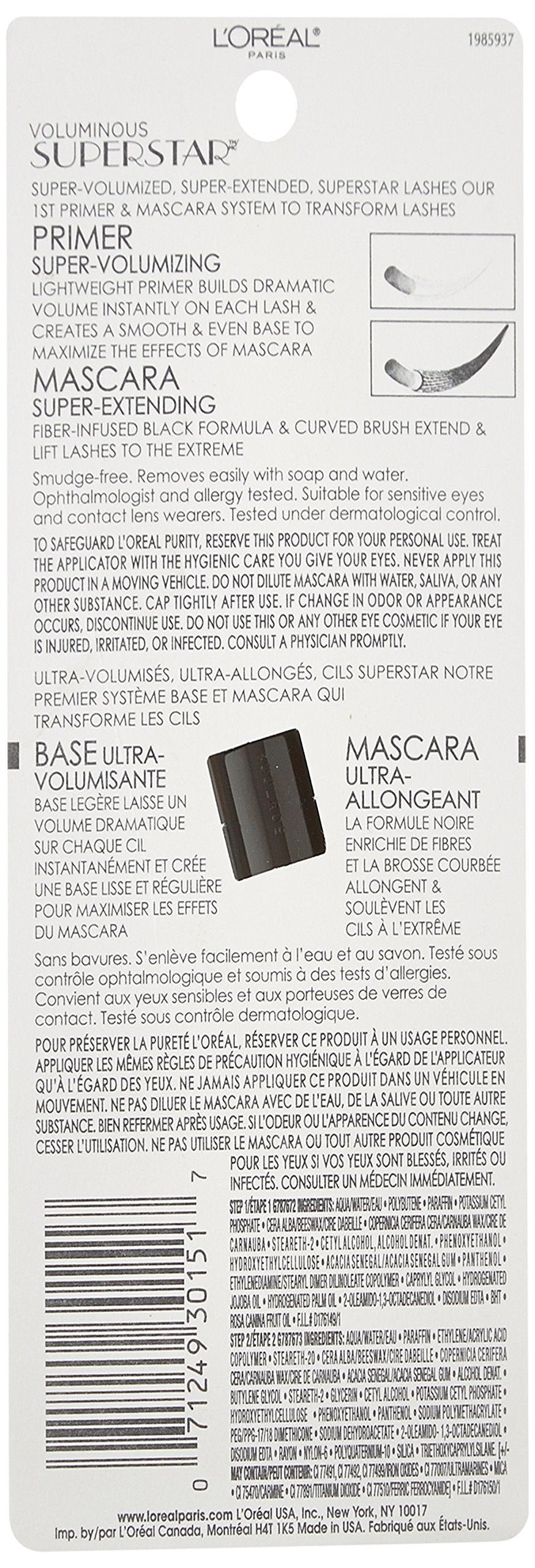 L'Oreal Paris mascara applied on model lashes in lifestyle setting for dramatic everyday volume