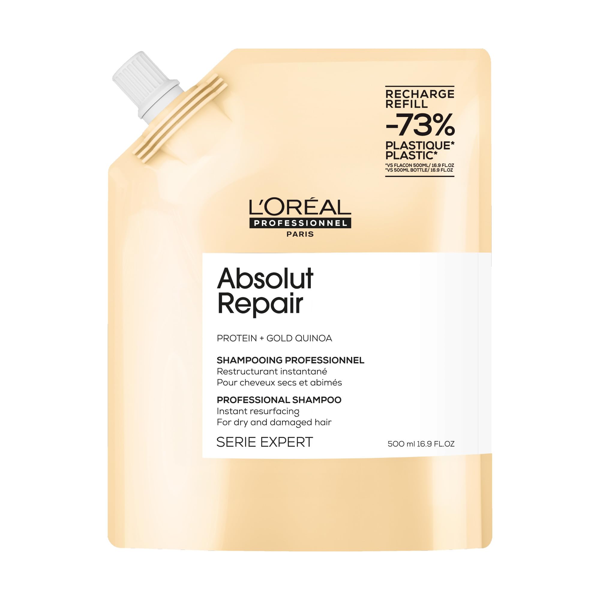 L'Oréal Professionnel front pouch showing product and refill benefit