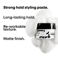 L'Oréal Professionnel paste on hands demonstrating easy distribution benefit