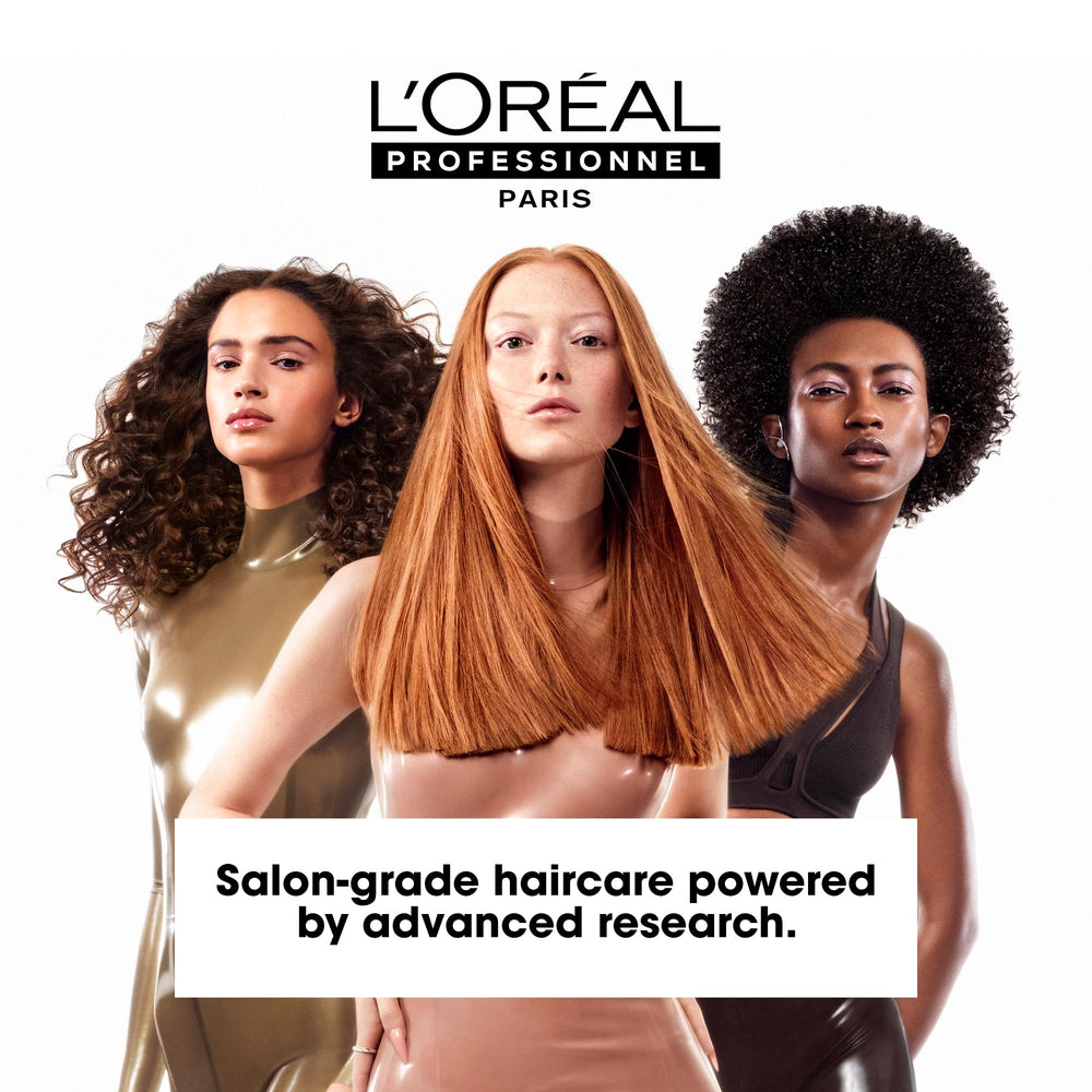 L'Oréal Professionnel Paris mask on bathroom shelf showing routine-ready product