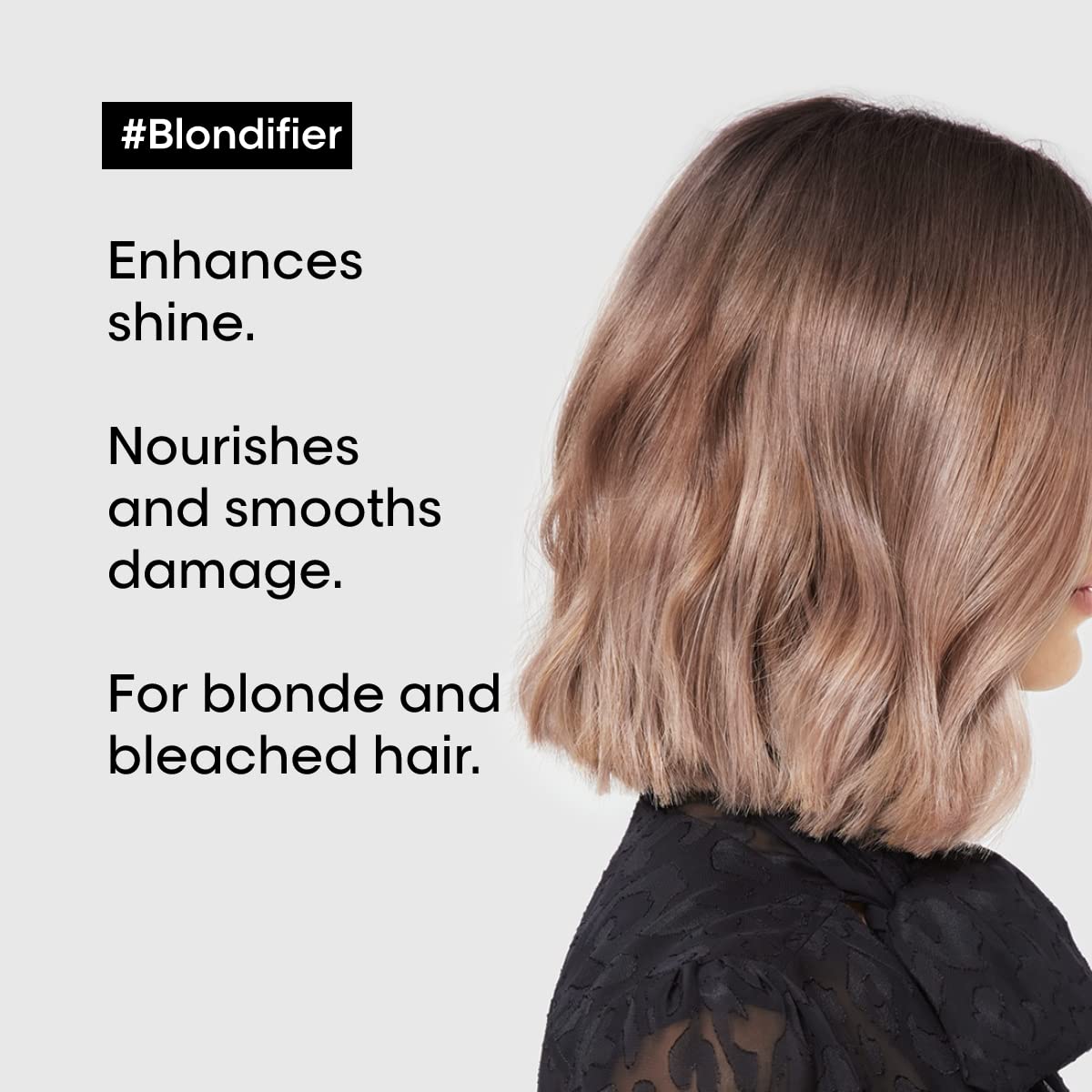 L'Oréal Professionnel Blondifier being dispensed from bottle for easy application