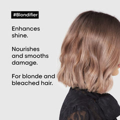 L'Oréal Professionnel Blondifier being dispensed from bottle for easy application