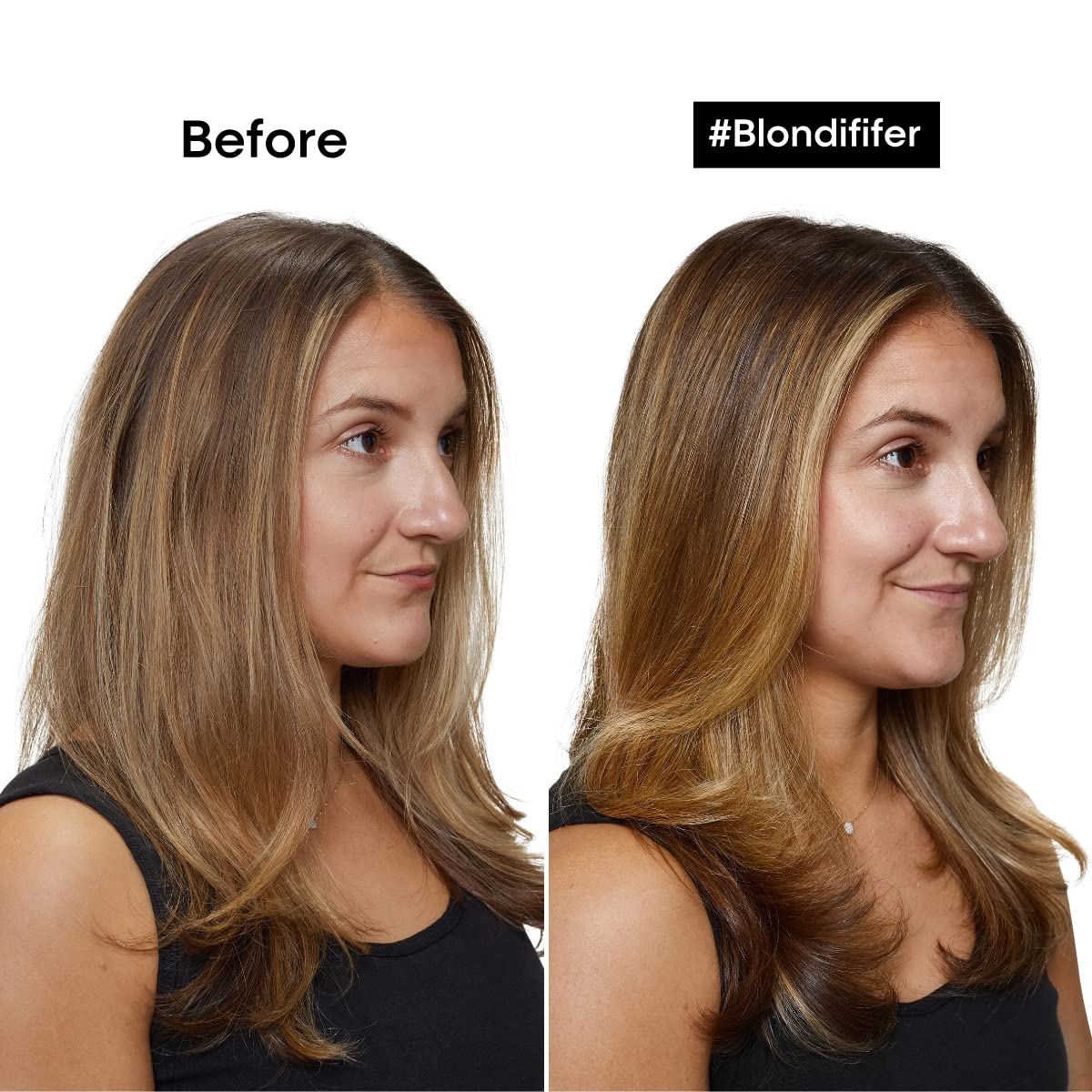 L'Oréal Professionnel Blondifier shampoo foam texture demonstrating gentle cleansing