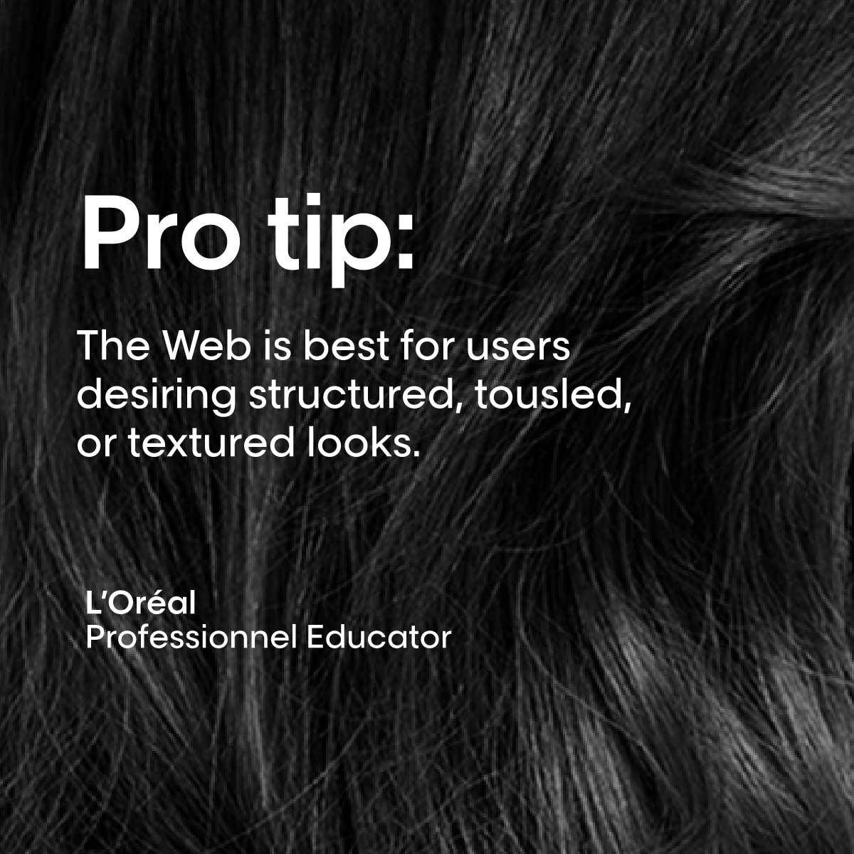L'Oréal Professionnel tube next to coin for scale showing compact, travel-friendly benefit