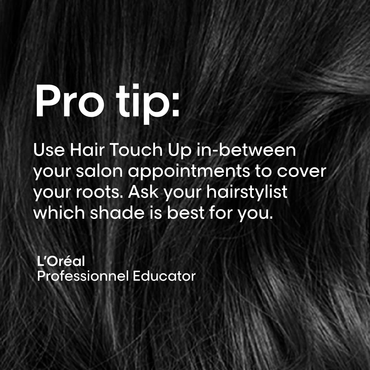 L'Oréal Professionnel can in hand showing 2 oz size for travel convenience