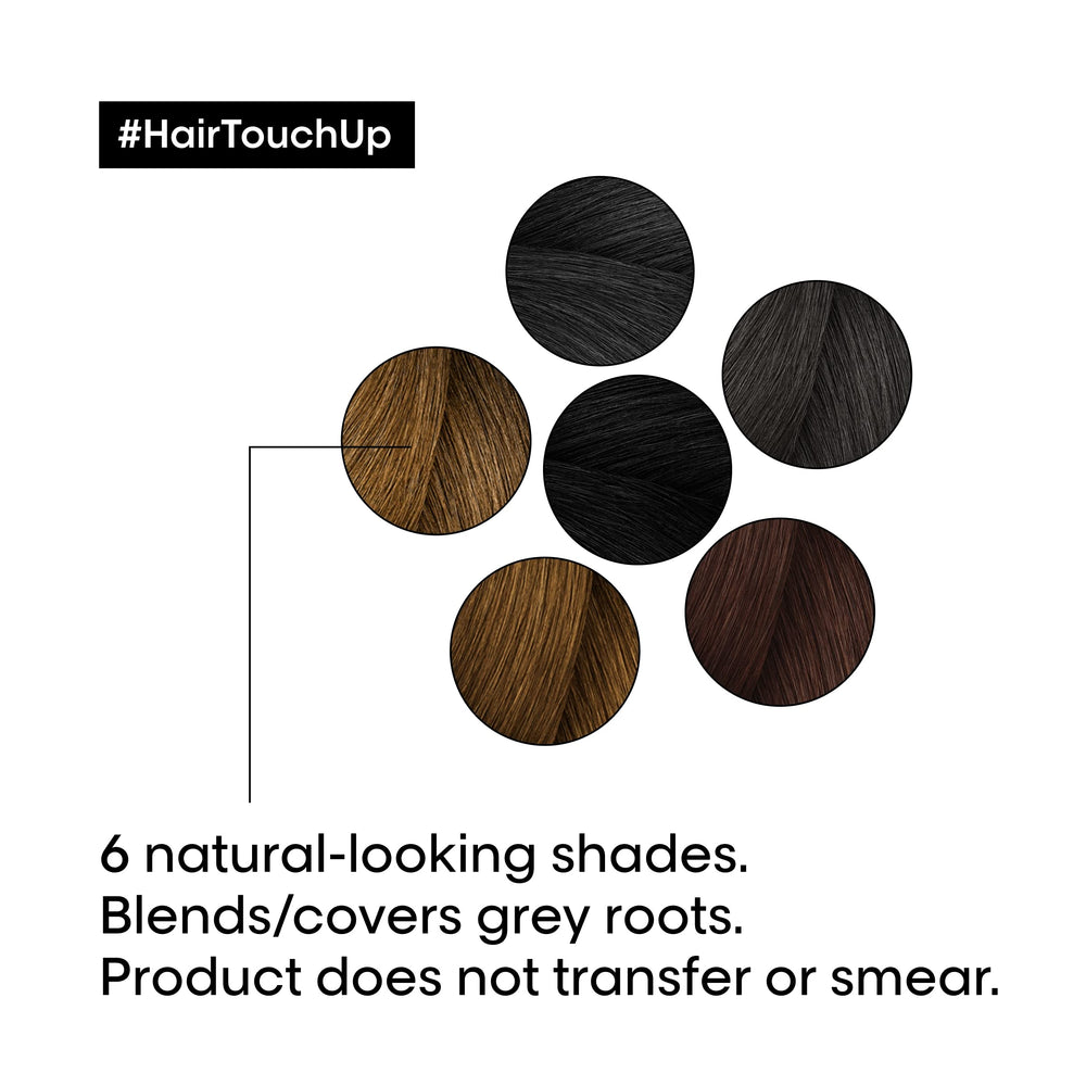 L'Oréal Professionnel model with styled hair showcasing discreet touch-up benefit
