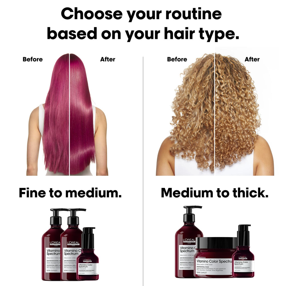 L'Oréal Professionnel bottle in hand showing product size and convenient travel use
