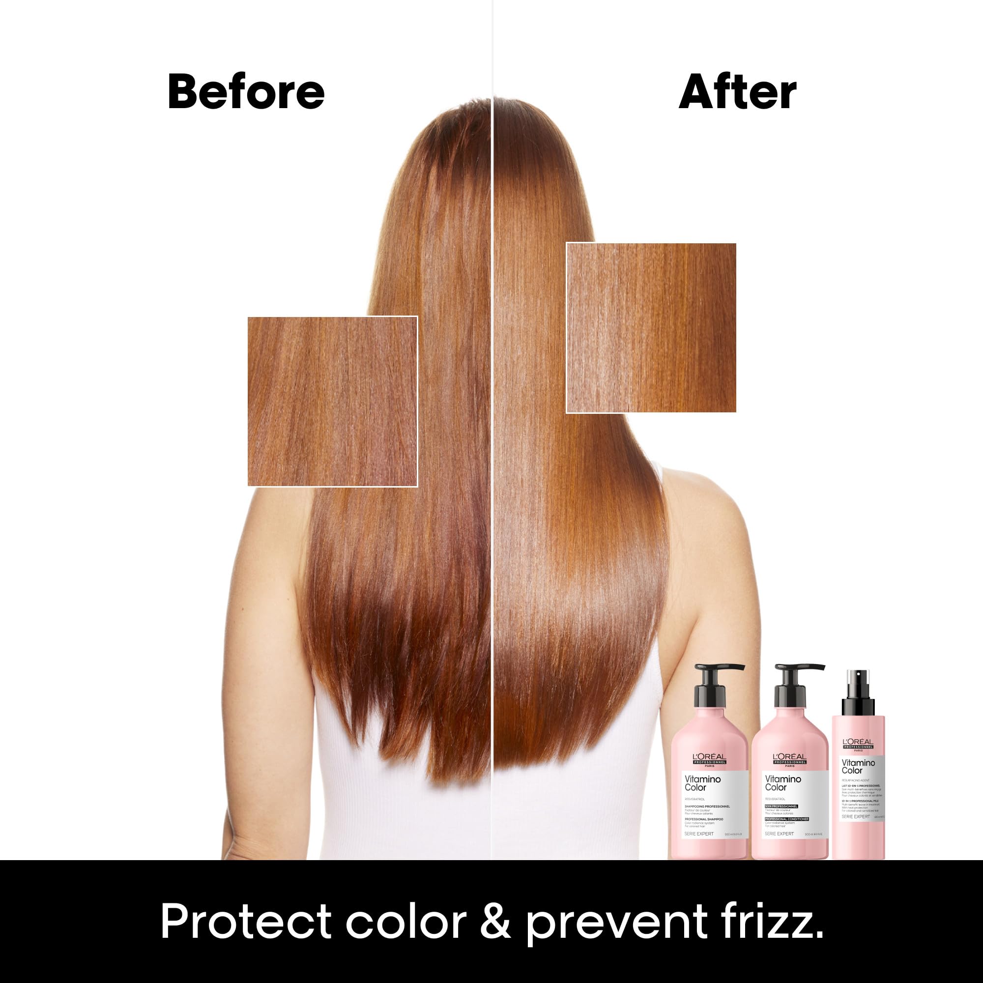 L’Oréal Professionnel back label close-up highlighting usage and ingredient info