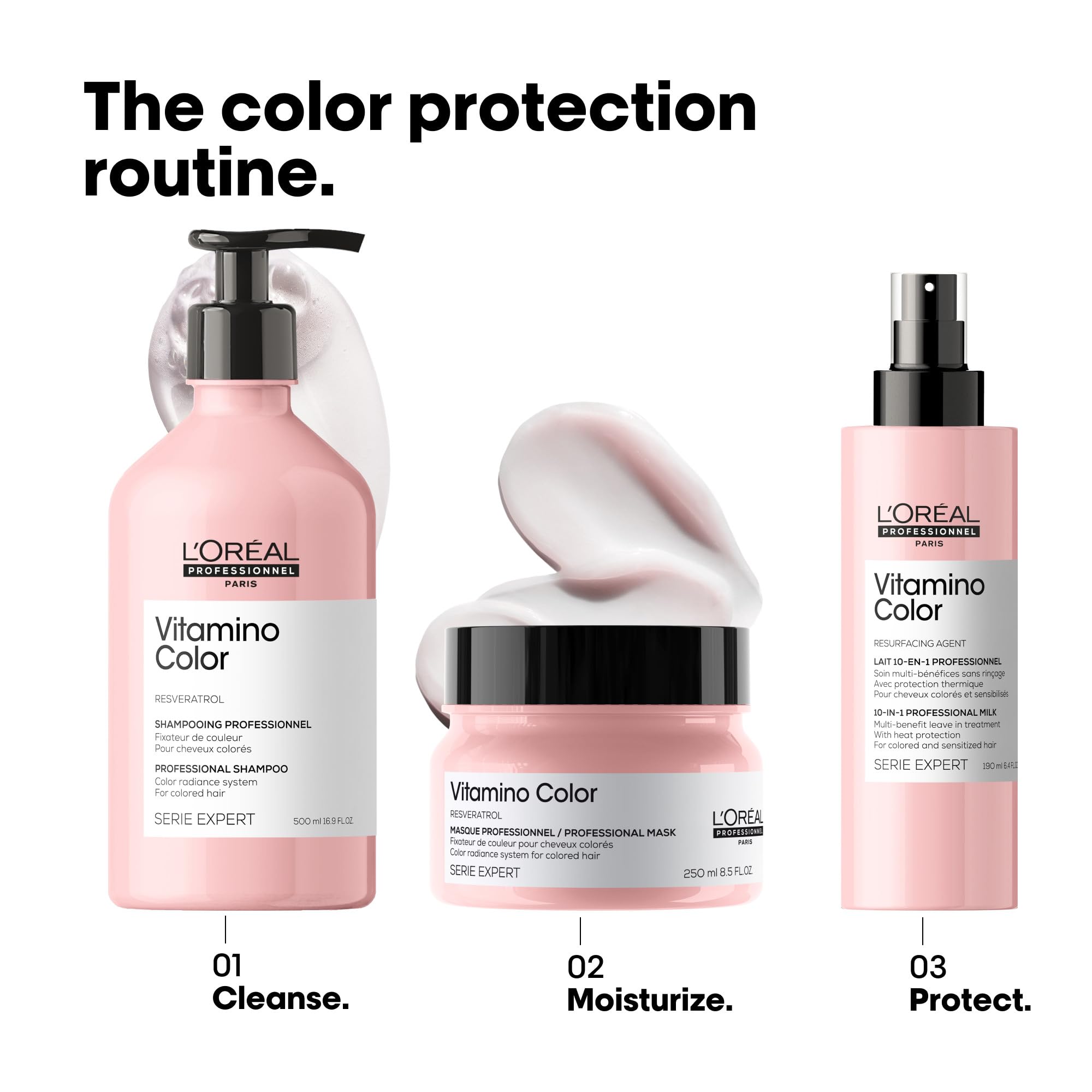 L’Oréal Professionnel in-use during blow-dry showing easier styling and reduced frizz