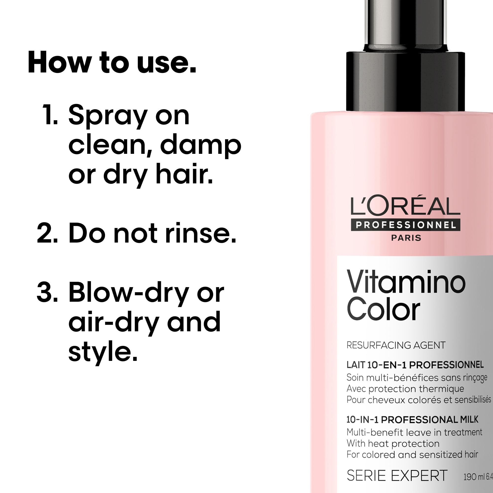 L’Oréal Professionnel texture on palm illustrating lightweight feel and softness