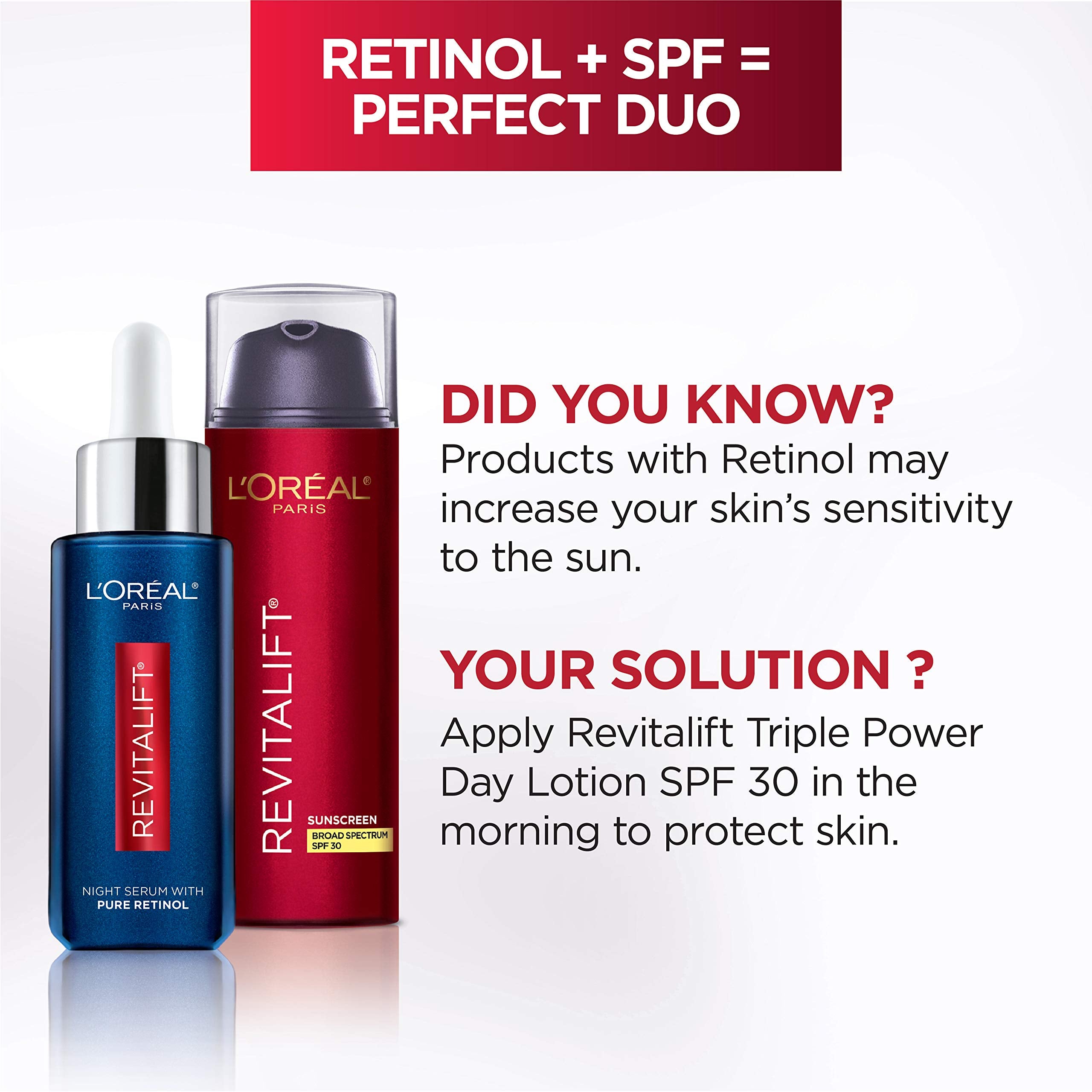 L'Oreal Revitalift label detail highlighting Pro-Retinol and Vitamin C actives