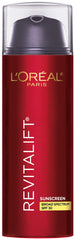 L'Oreal Revitalift front packaging showing SPF and anti-aging benefits