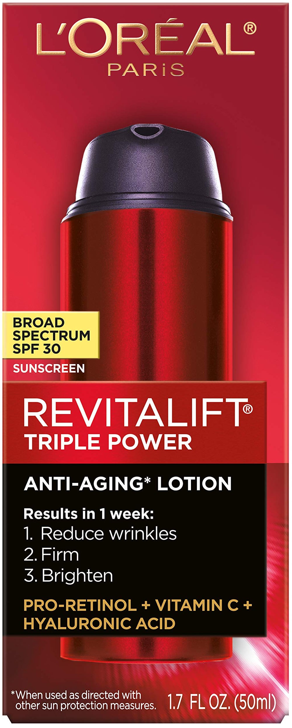 L'Oreal Revitalift cream texture close-up showing smooth hydrating consistency