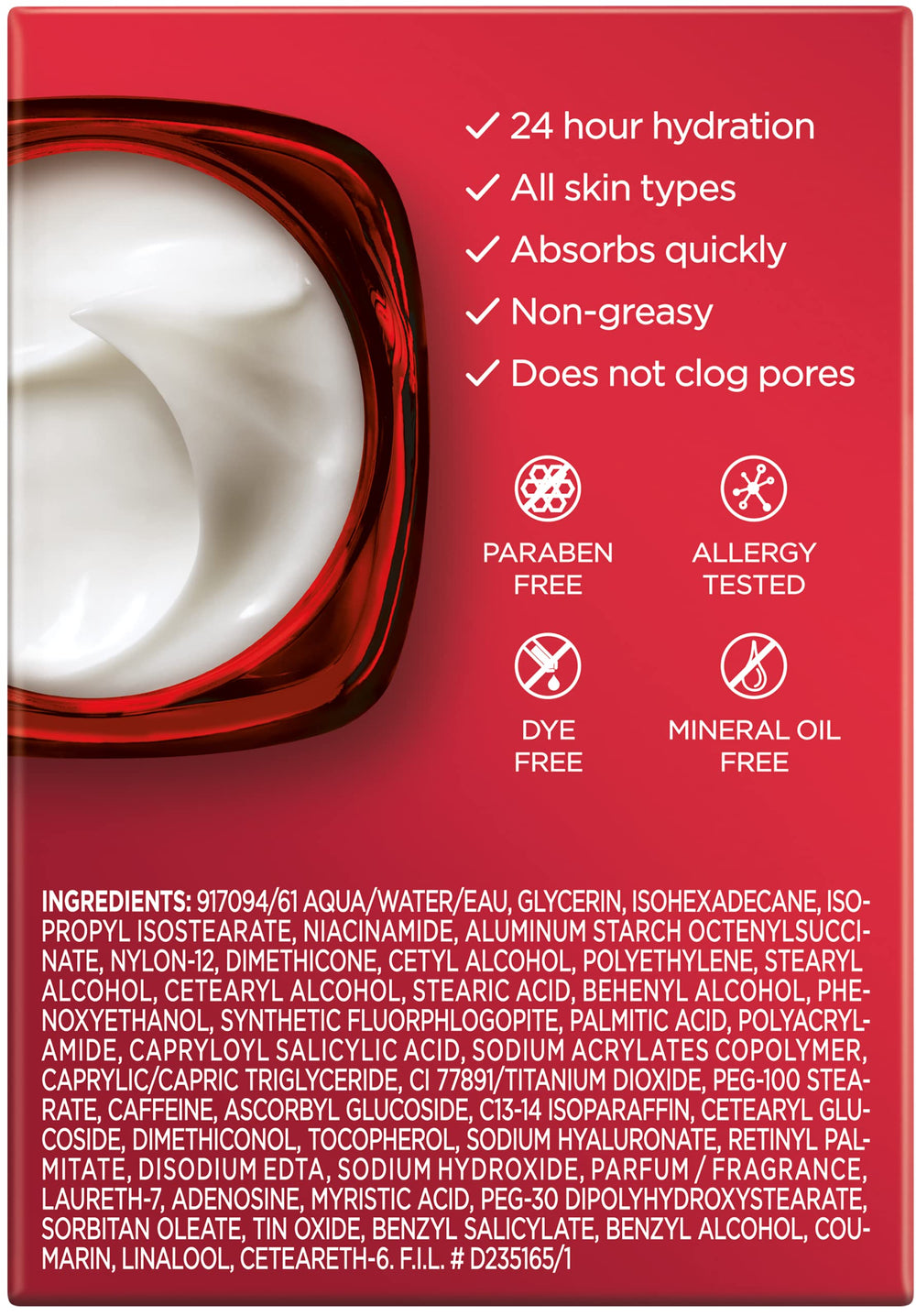 L'Oreal Paris serum on hand application, fast absorption benefit
