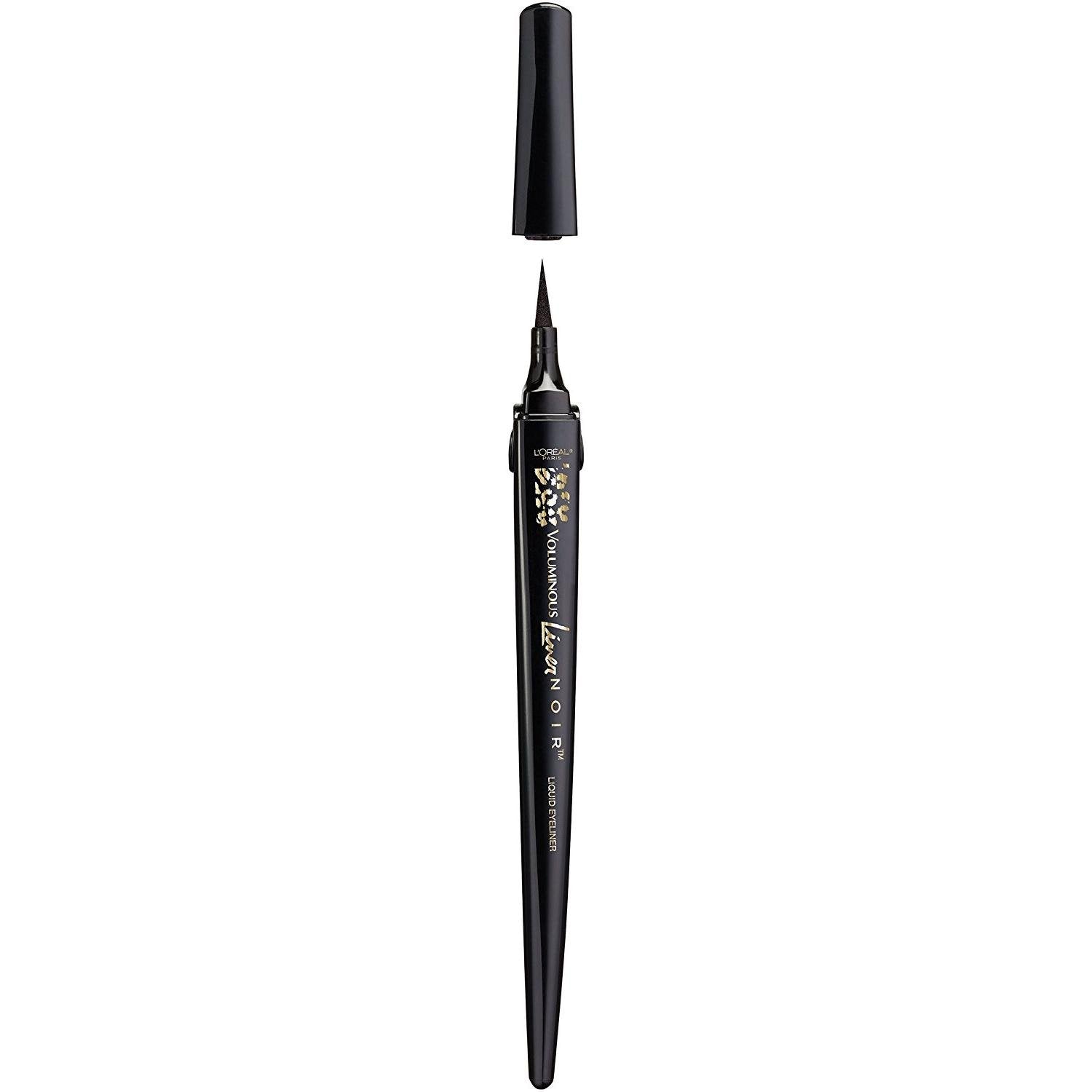 L'Oreal Paris front packaging showing pen shape and black shade benefit