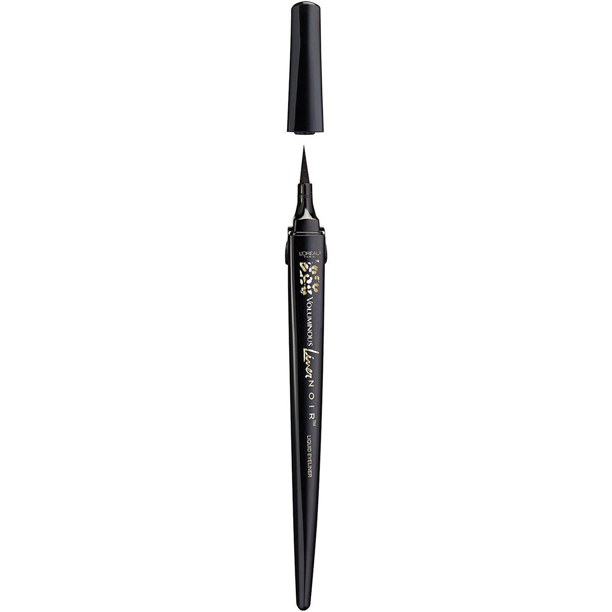 L'Oreal Paris front packaging showing pen shape and black shade benefit
