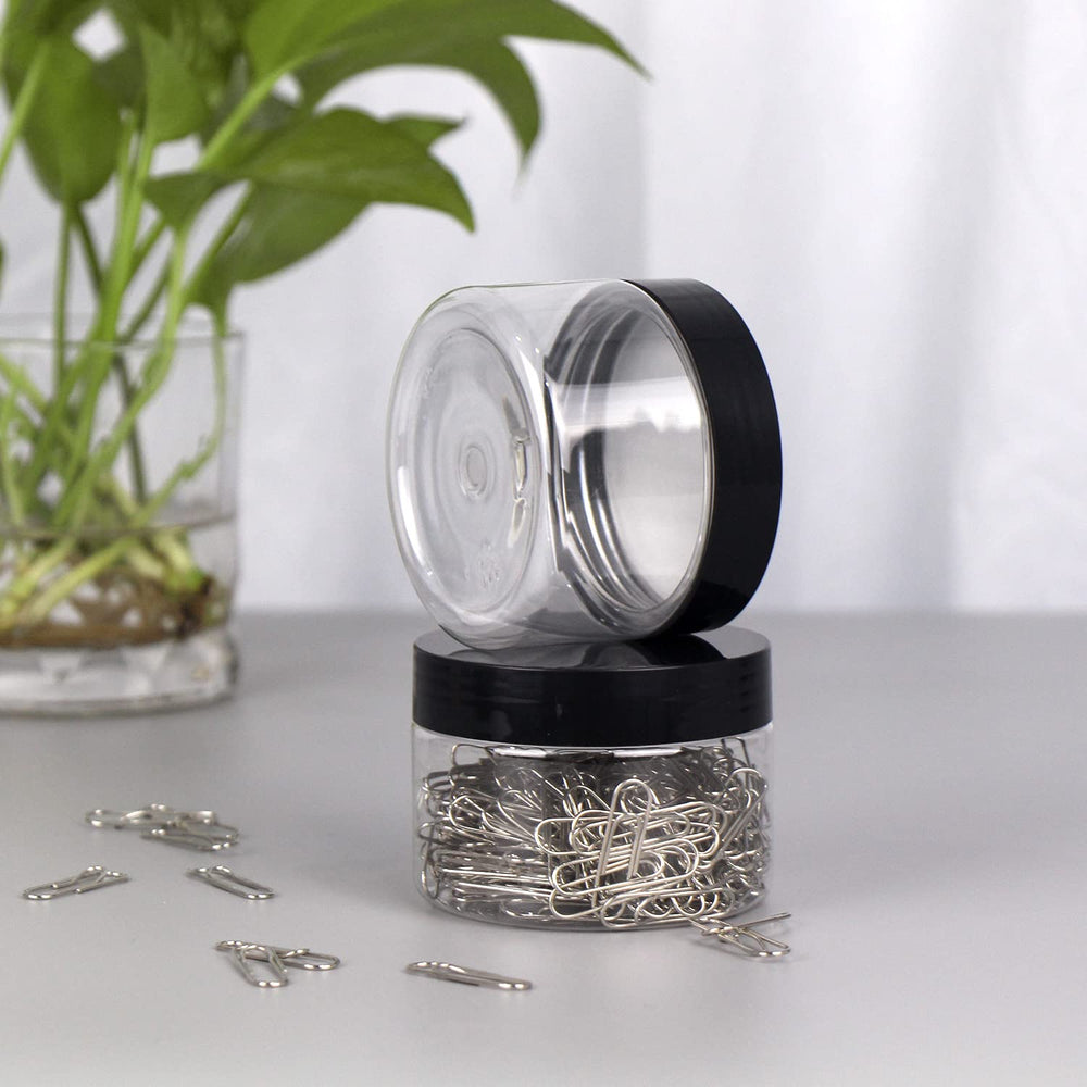 Loretoy jars stacked neatly to save shelf space and improve organization