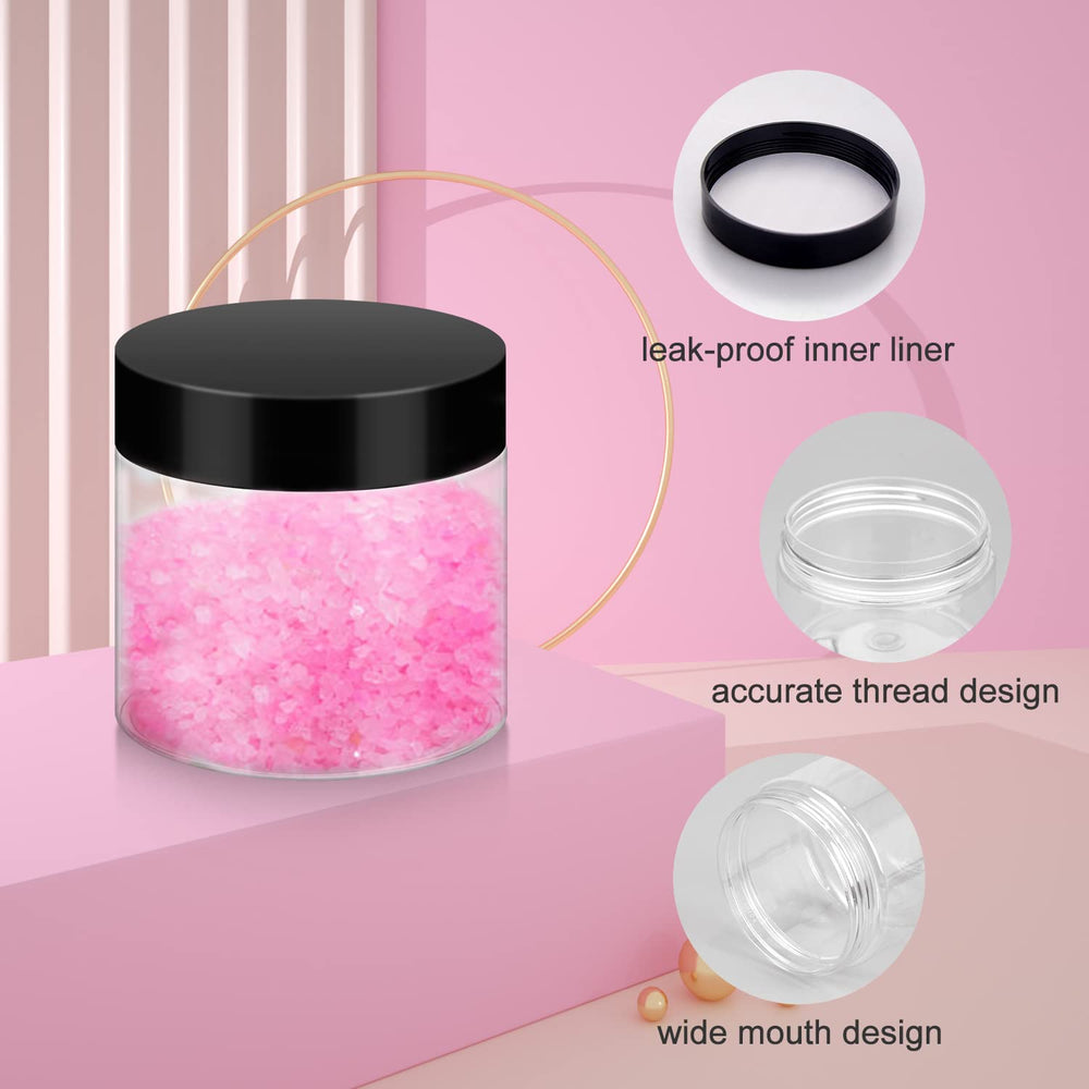 Loretoy wide-mouth jar open top demonstrates easy filling benefit