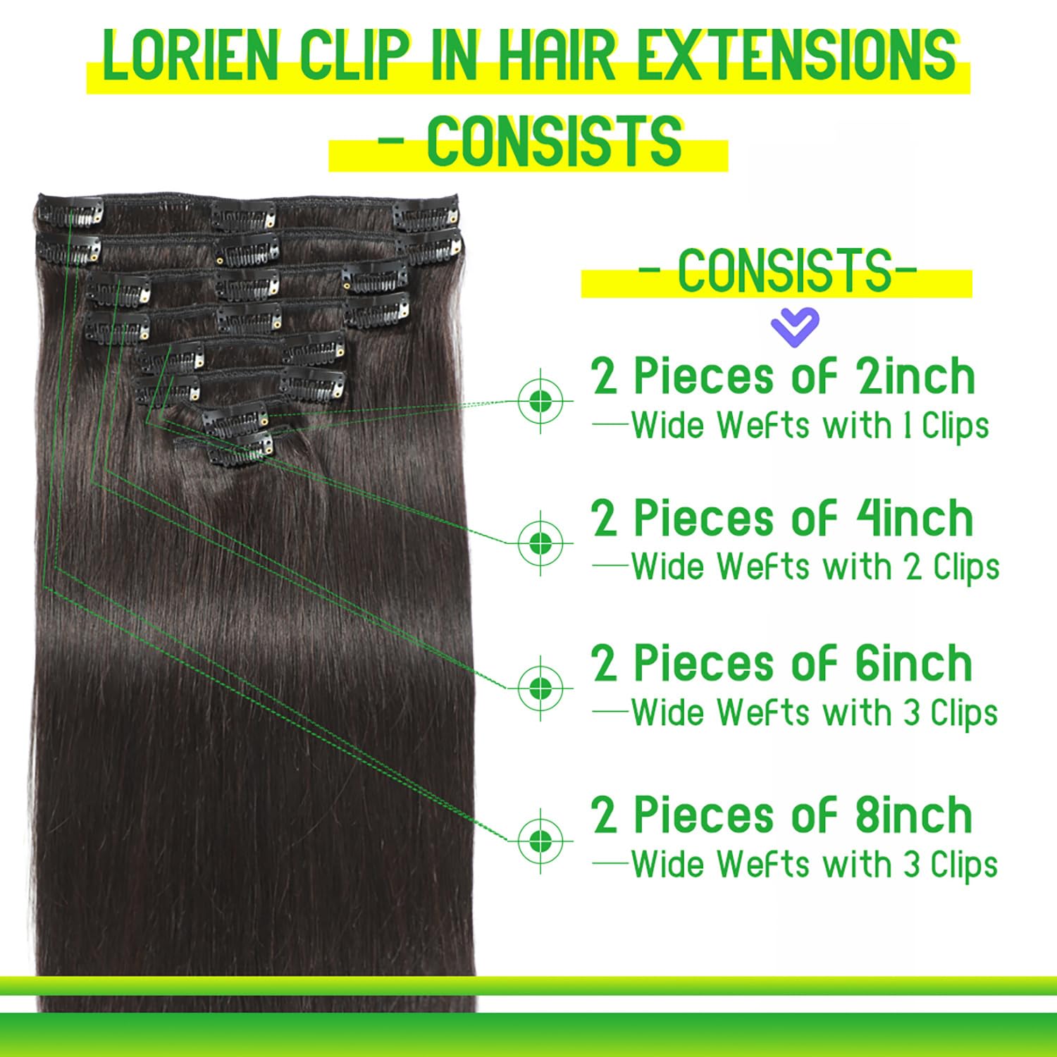 LORIEN clip detail with soft rubber lining for comfortable hold