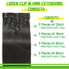 LORIEN clip detail with soft rubber lining for comfortable hold