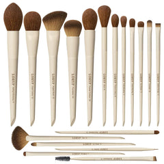 LORYP front view of khaki brush set showing organized kit and complete tools