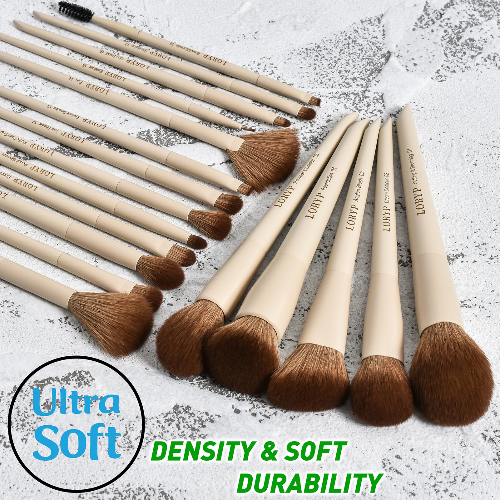 LORYP brushes drying after wash highlighting easy-clean and quick-dry benefit