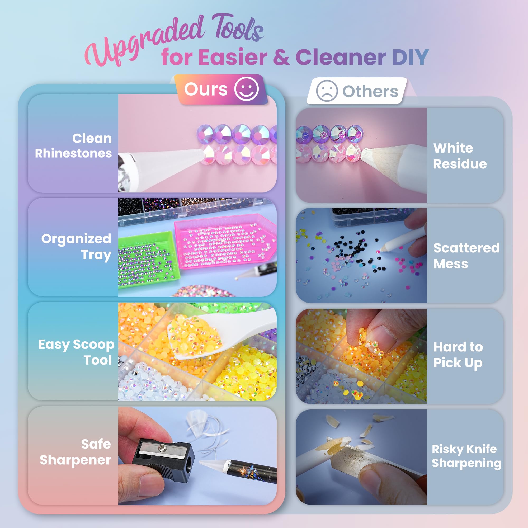 LOTWOW applying rhinestones to a phone case demonstrating secure adhesion and styling
