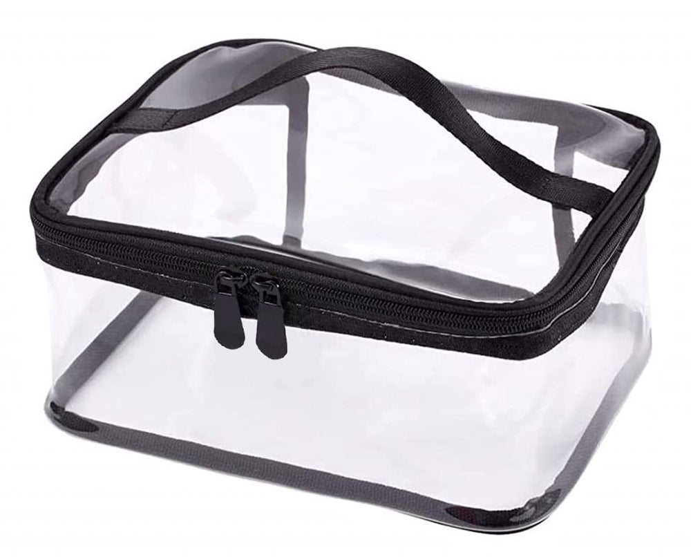 Louise Maelys pouch in travel setting showing portability and tidy storage
